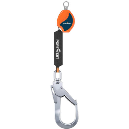 FP80 - Ligne de vie auto-rétractable 2m 140kg Orange/Noir