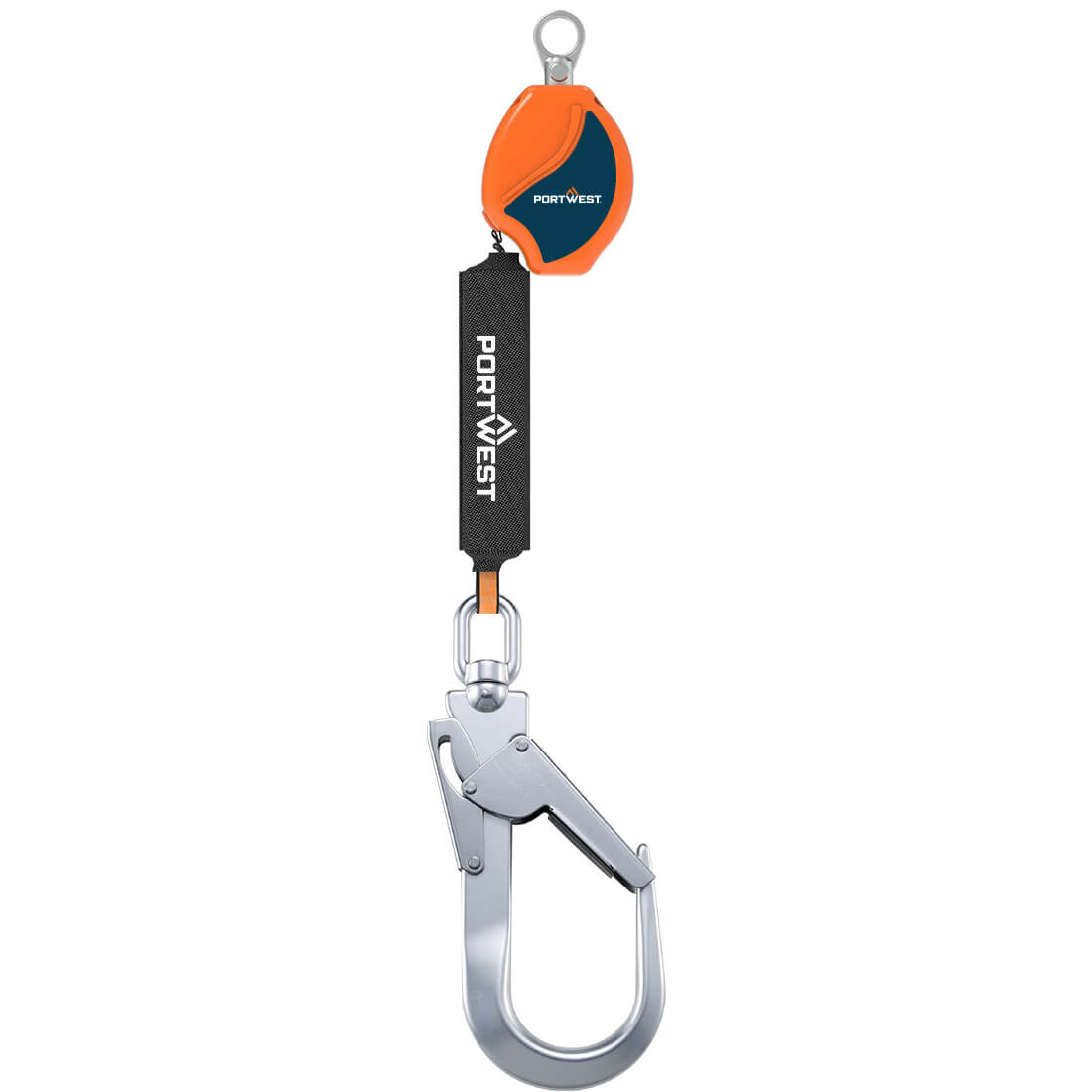 FP80 - Ligne de vie auto-rétractable 2m 140kg Orange/Noir