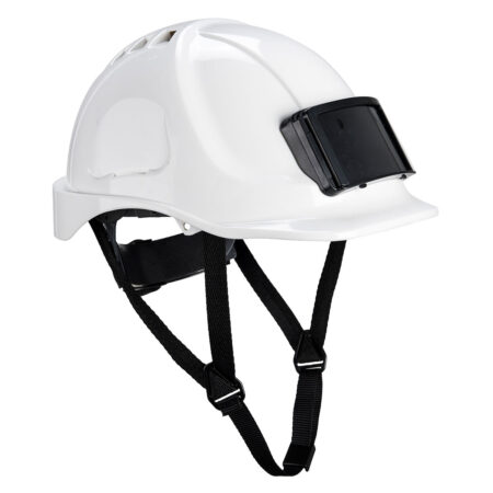 PB55 - Casque Endurance avec porte-badge blanc